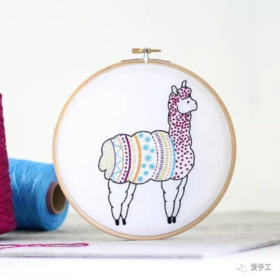 可爱的刺绣小动物们
