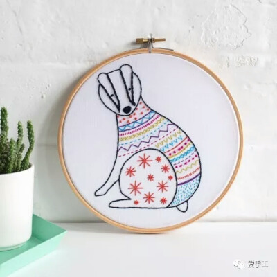 可爱的刺绣小动物们