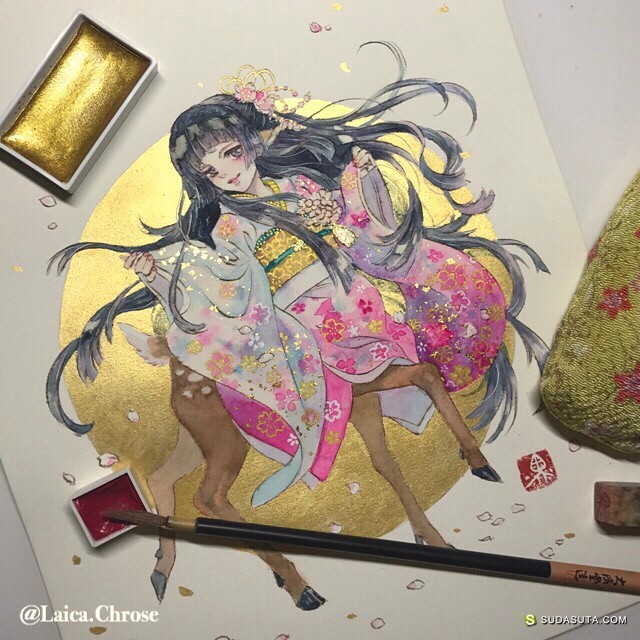 Laica Chrose 带来的一组有趣的可爱的手绘二次元水彩插画。
黒瀬來華✿Laica Chrose
主にコミック、カードイラスト制作を行っております。
Currently working on comics and illustrations for RPG card battle games.