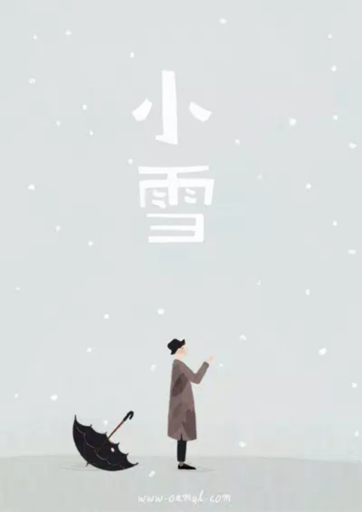 插画师卤猫 · 二十四节气 · 静态图——小雪