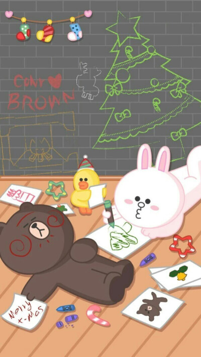 Line Friends 布朗熊 ➕ 可妮兔