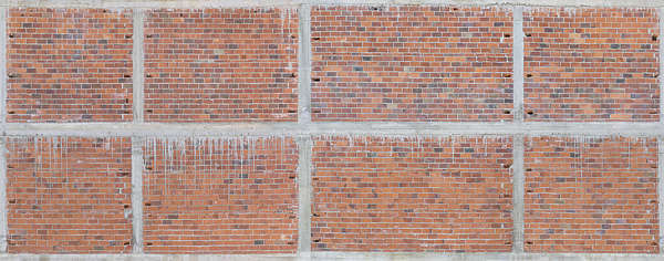 brick modern large cinderblocks morocco facade building