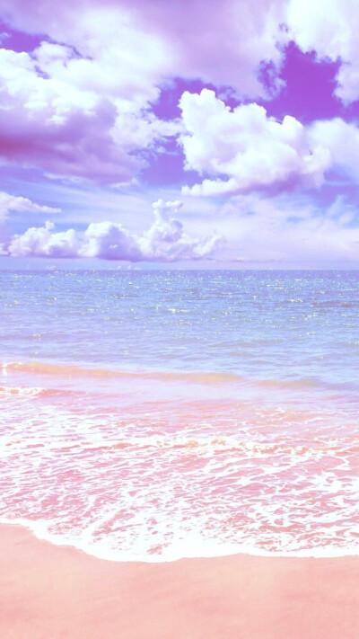 壁纸 海 天空 云 紫色 小清新