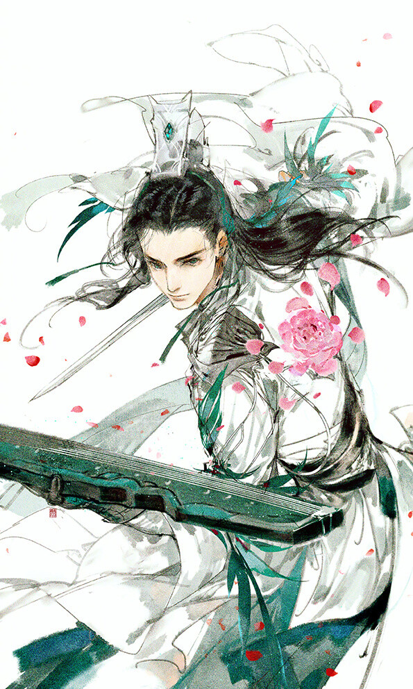 剑网3 长歌门 琴爹 驰冥套 @伊吹鸡腿子