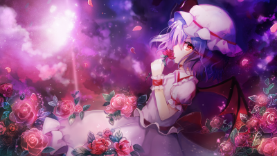 Tags: Fanart, Touhou, Remilia Scarlet, Wallpaper, Pixiv, Nico Nico Douga, Fanart From Pixiv, Kohaku Muro