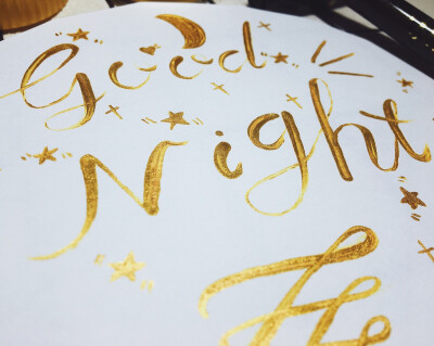 手写brush lettering