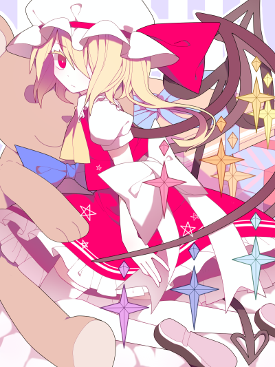 Tags: Fanart, Touhou, Wallpaper, Flandre Scarlet, Pixiv, Fancy Winged Flandre, Fanart From Pixiv, gla