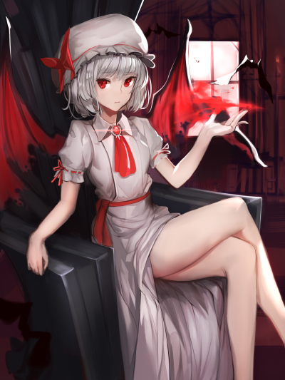 Tags: Fanart, Touhou, Remilia Scarlet, Wallpaper, Pixiv, Fanart From Pixiv, GoldenHee