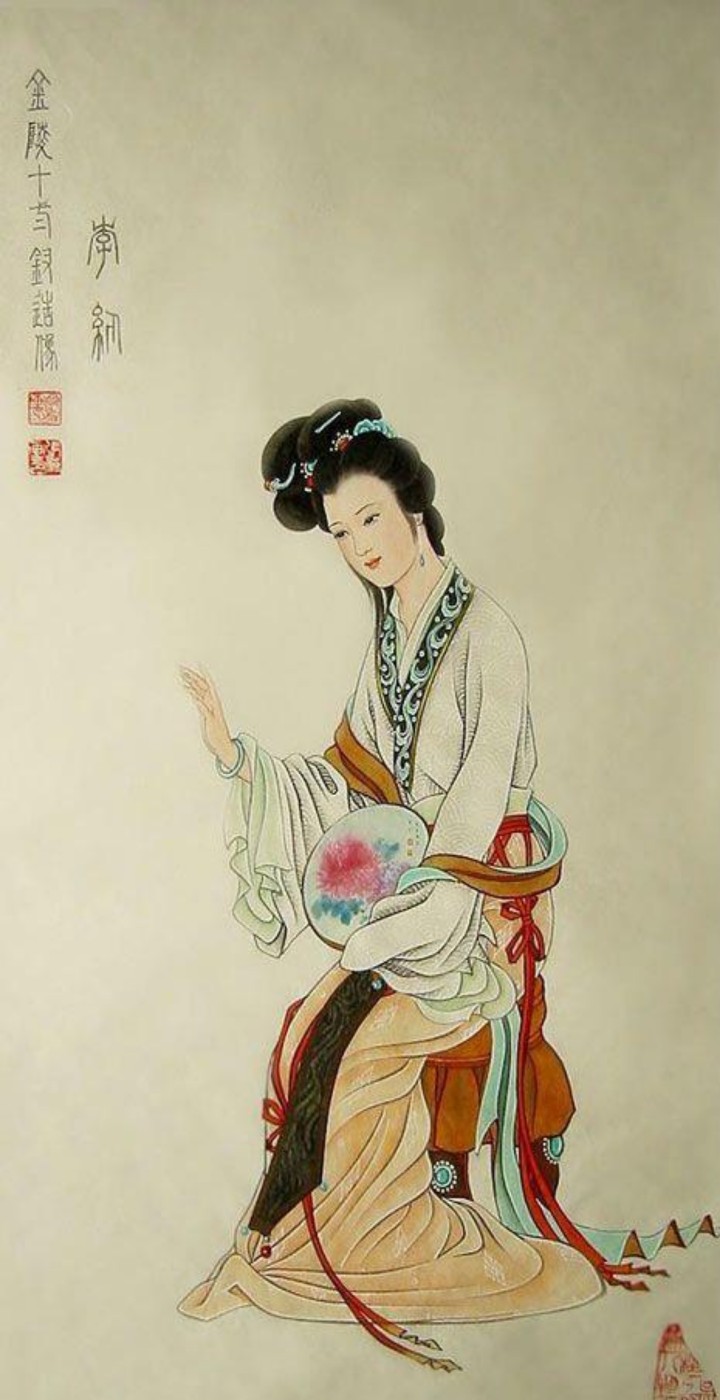 吴良柱 · 工笔金陵十二钗——李纨