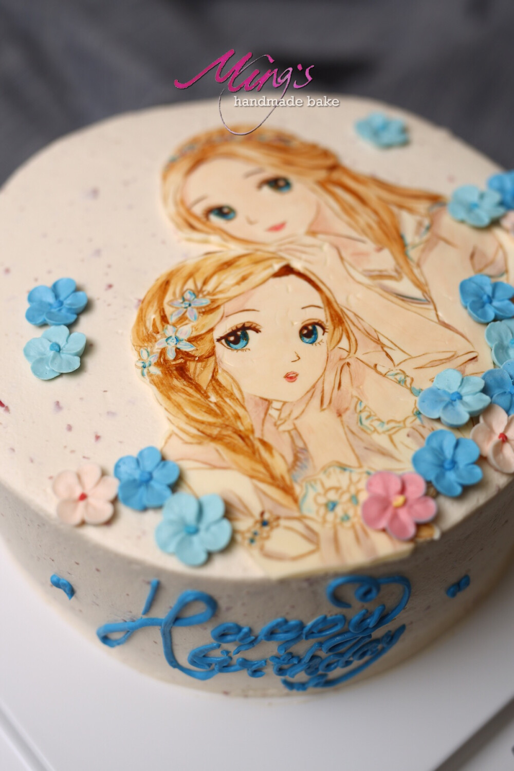 手绘奶油霜蛋糕