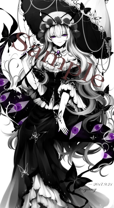 Tags: Fanart, Touhou, Yakumo Yukari, Pixiv, Fanart From Pixiv, Sheya