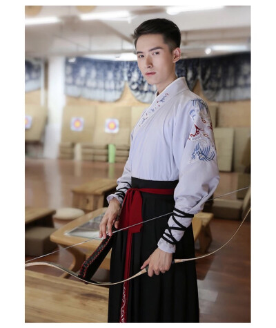 蓝黑劲装·交领襦裙#重回汉唐