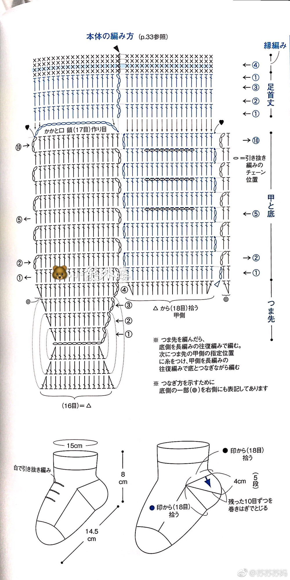 宝宝袜 图解2