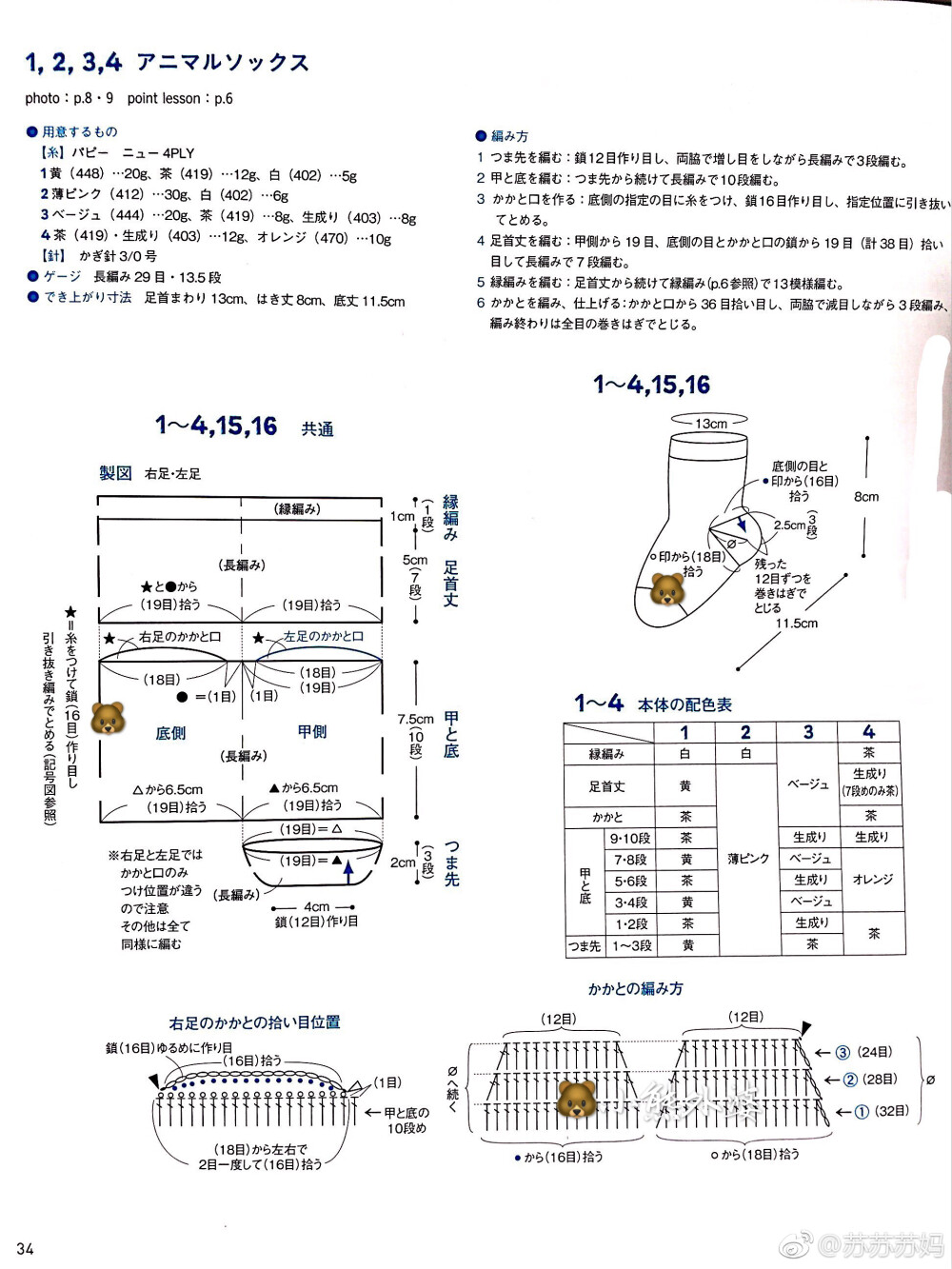 :宝宝袜 图解a2