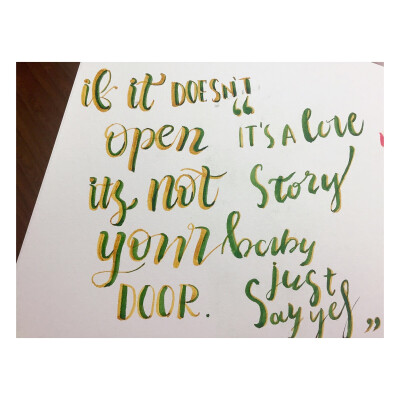 brush lettering♡