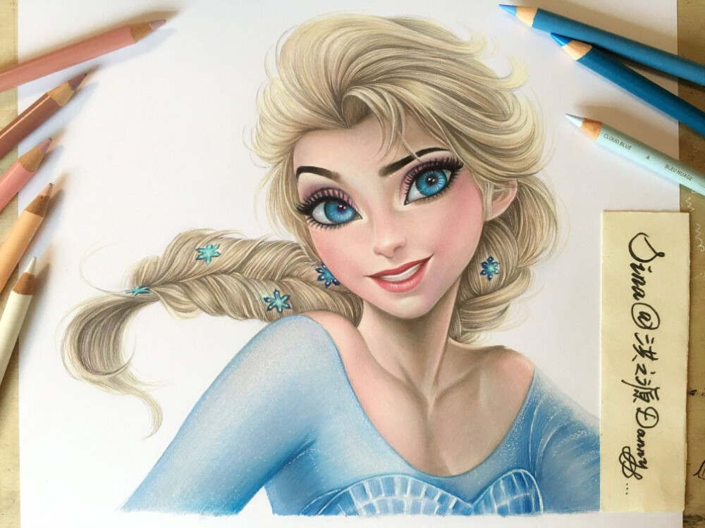 #彩铅手绘# 作者:@洪之源Danny