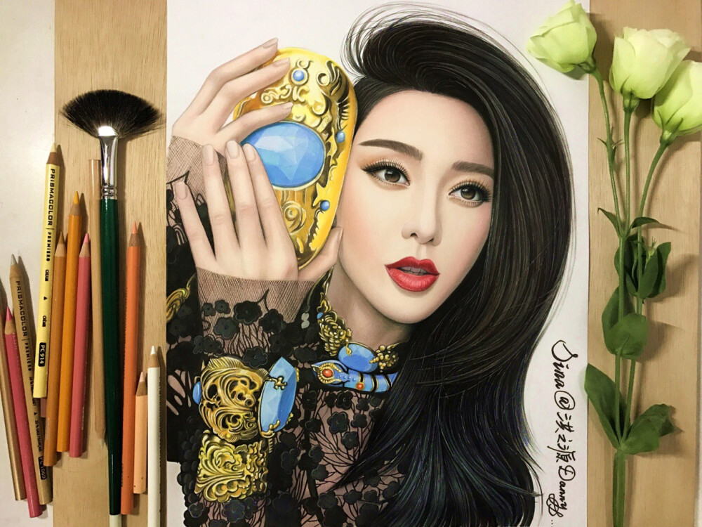 #彩铅手绘# 作者:@洪之源Danny