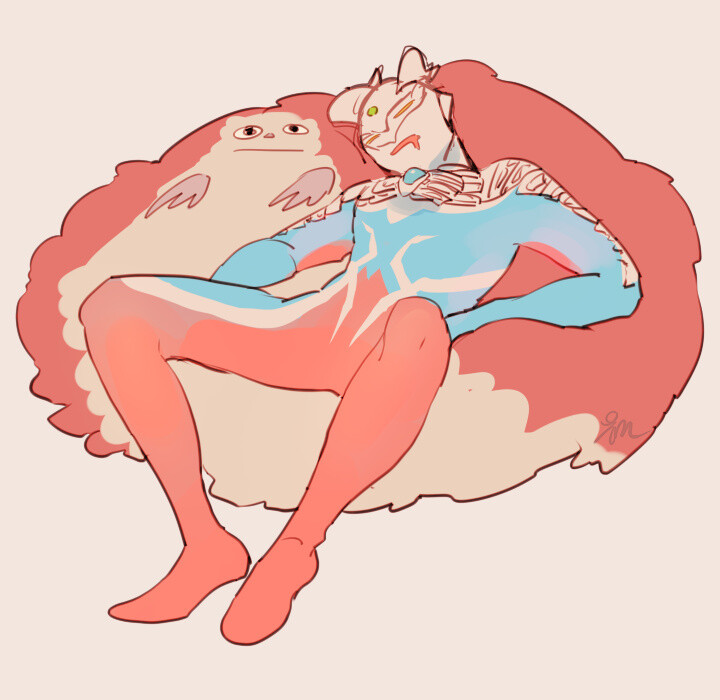 赛罗很喜欢比格蒙嘛