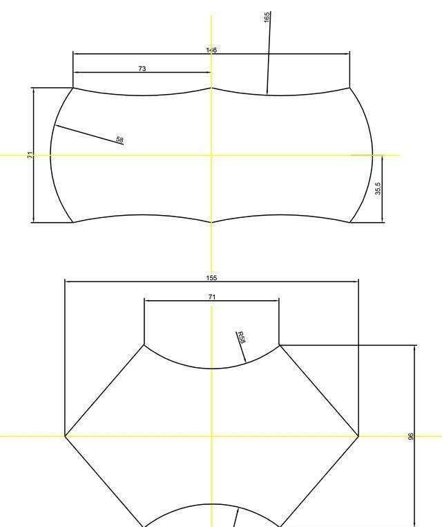 六孔耳枕图纸