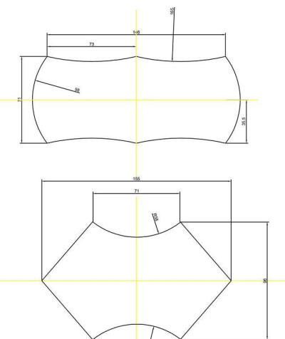 六孔耳枕图纸