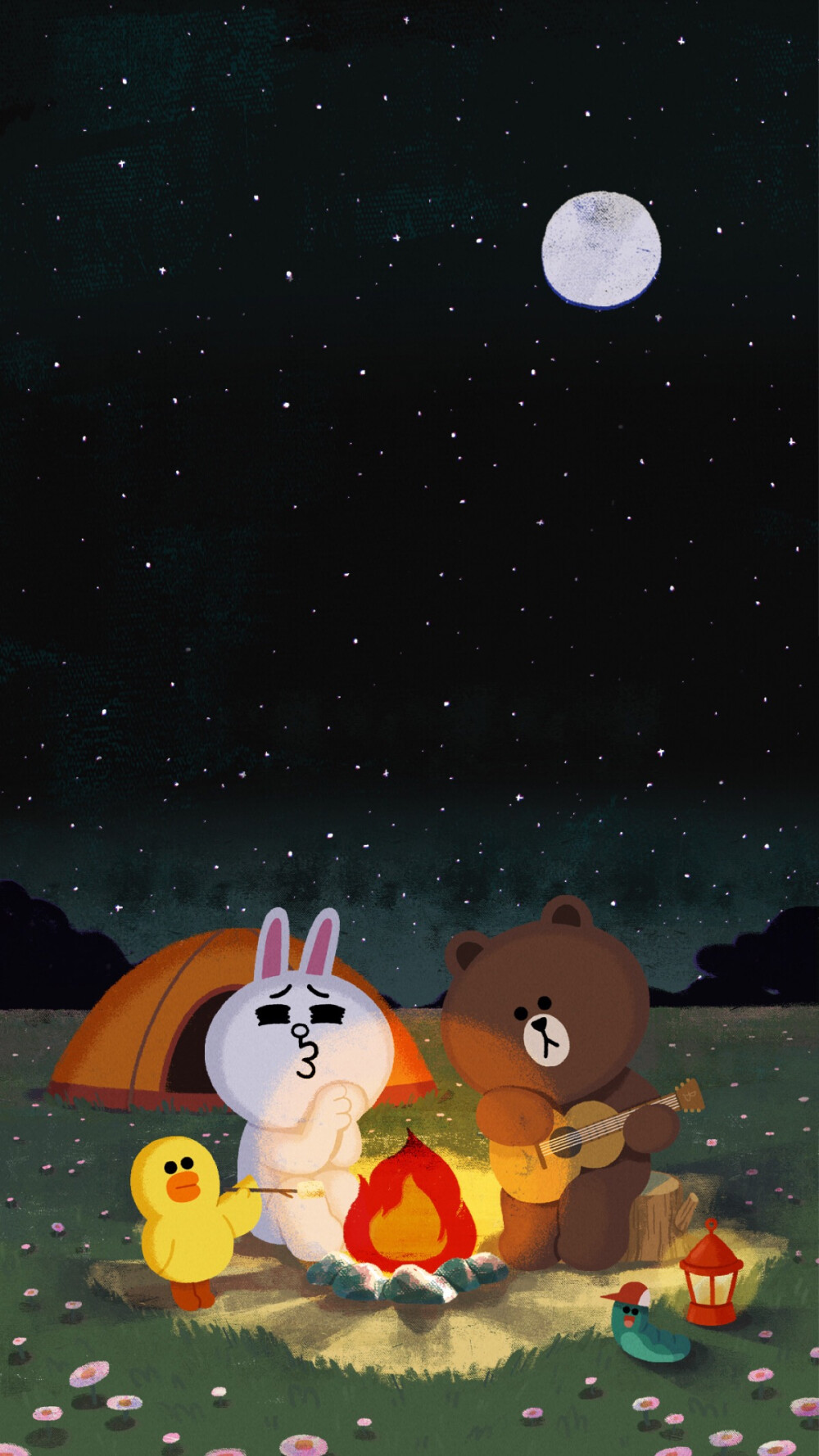 iPhone 壁纸 LINE cony brown 可妮 布朗 莎莉 熊大