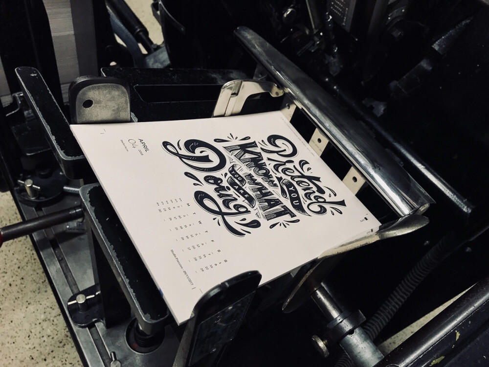 は蛋｜2018 Mr cup letterpress calendar