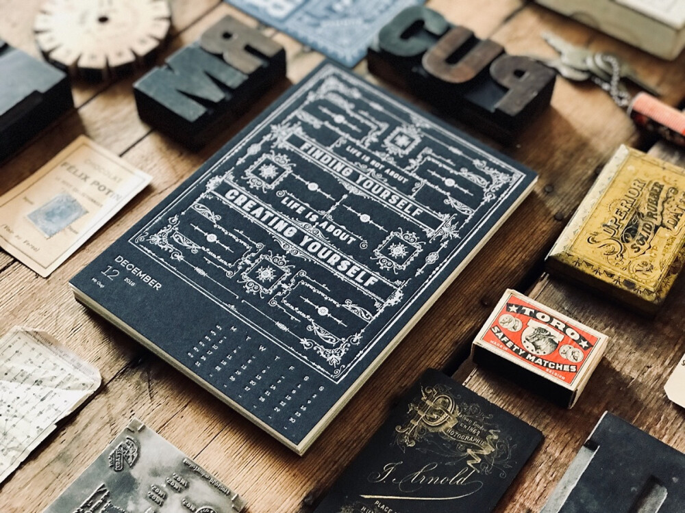 は蛋｜2018 Mr cup letterpress calendar