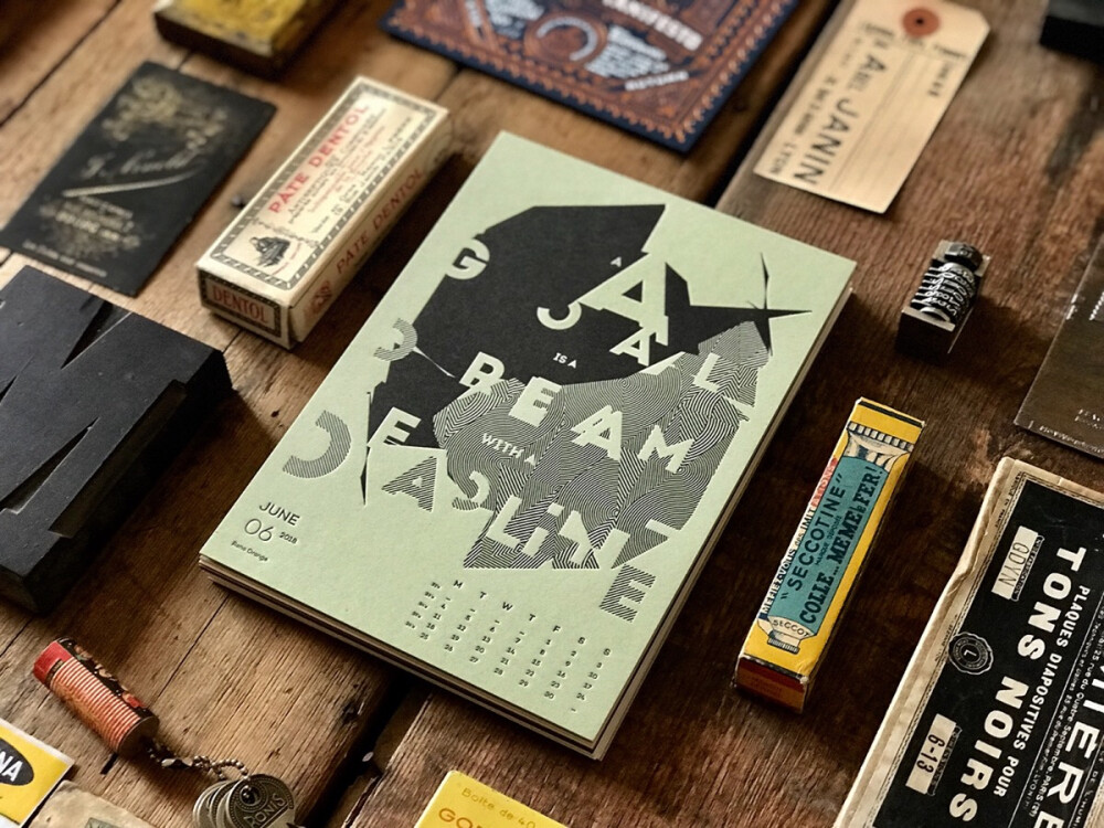 は蛋｜2018 Mr cup letterpress calendar