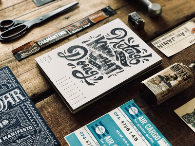 は蛋｜2018 Mr cup letterpress calendar