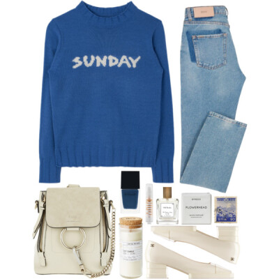 A fashion look from January 2018 featuring lace up sweater, super skinny jeans and flap backpacks. Browse and shop related looks.