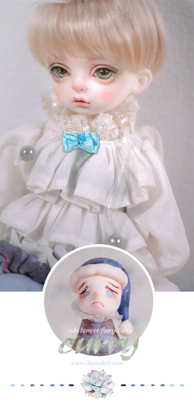 CharmDoll/CD 白色童话系列—Curry（柯里）6分 娃娃_bjd/sd