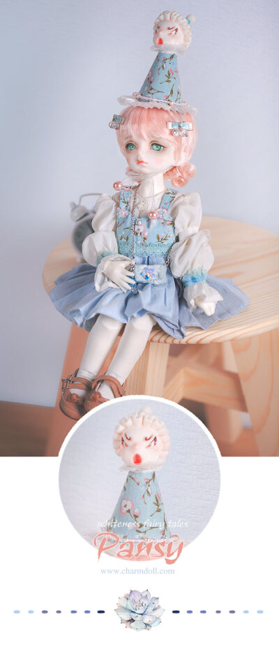 CharmDoll/CD 白色童话系列—Pansy（潘茜）6分 娃娃_bjd/sd