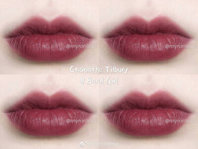 charlotte tilbury 口红试色