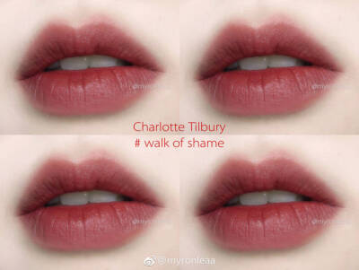 charlotte tilbury 口红试色