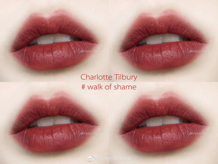 charlotte tilbury 口红试色