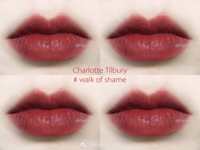 charlotte tilbury 口红试色