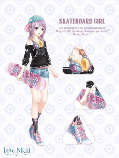 第十二章套装 skateboard girl 