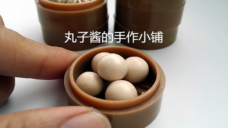 仿真中式广港式早茶蒸笼手工芭比小布娃娃微缩摆件模型食玩小配件