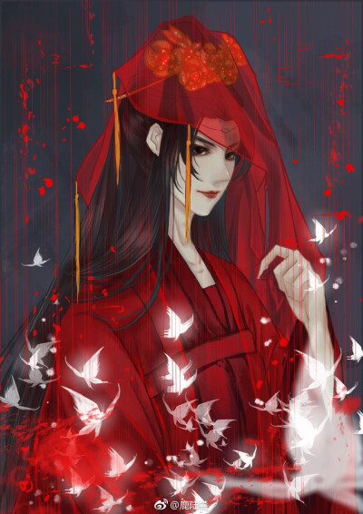 〔 天官赐福〕鹿陆麓 绘