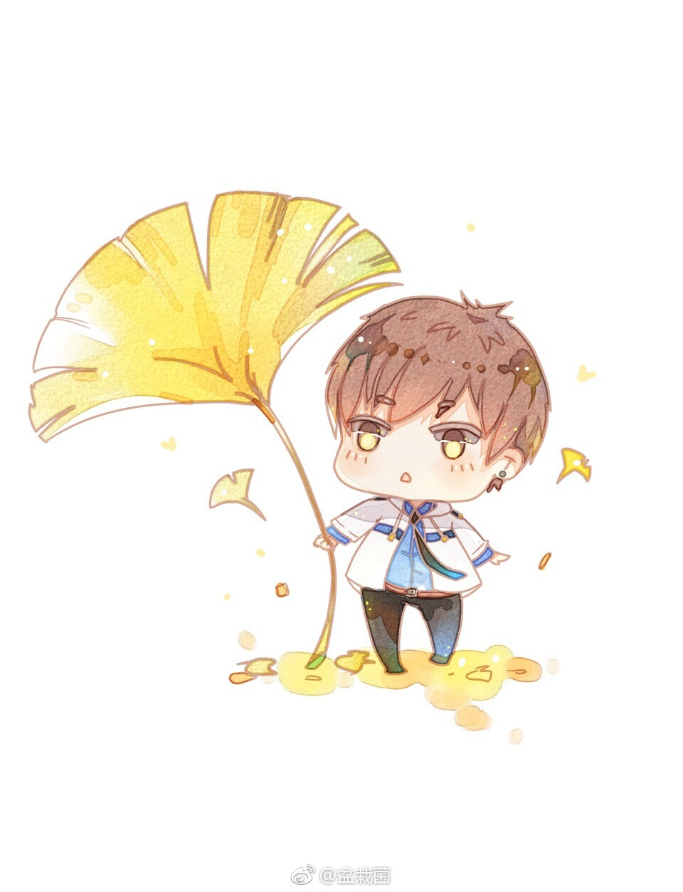 恋与制作人白起饭绘cr盆栽菌