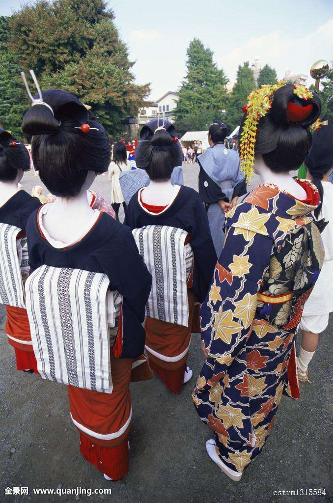 和服 传统 艺伎 舞伎 和风 日本 东瀛 和服腰带 华丽 