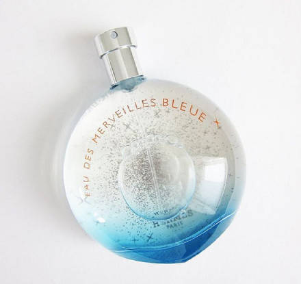 想花钱买瓶子系列  HERMÈS Eau des merveilles bleue 爱马仕17年新香 藍色橘彩星光香水 ​