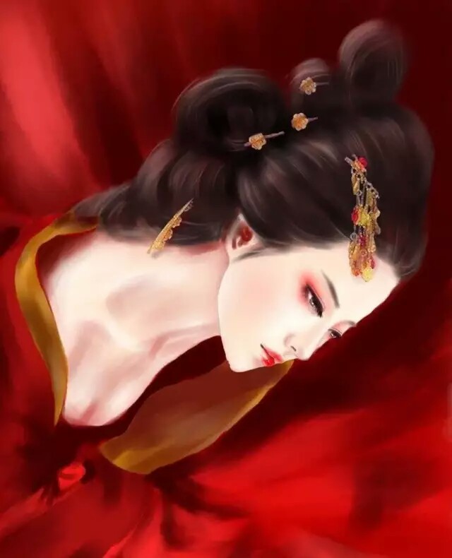 T^T喜欢的抱走，古风 红衣 壁纸 插画 妖孽 美女 剑三 