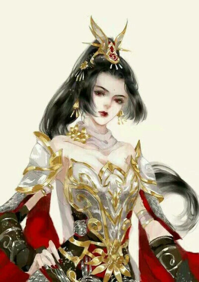 T^T喜欢的抱走，古风 红衣 壁纸 插画 妖孽 美女 剑三 