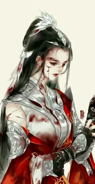 T^T喜欢的抱走，古风 红衣 壁纸 插画 妖孽 美女 剑三 