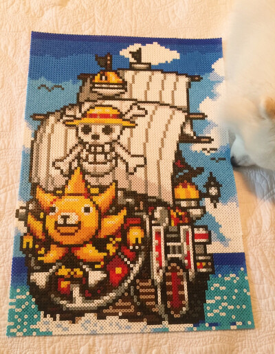 拼了四天终于拼完了。Thousand Sunny！⚓️⚓️⚓️☠️☠️☠️サウザンドサニー号！