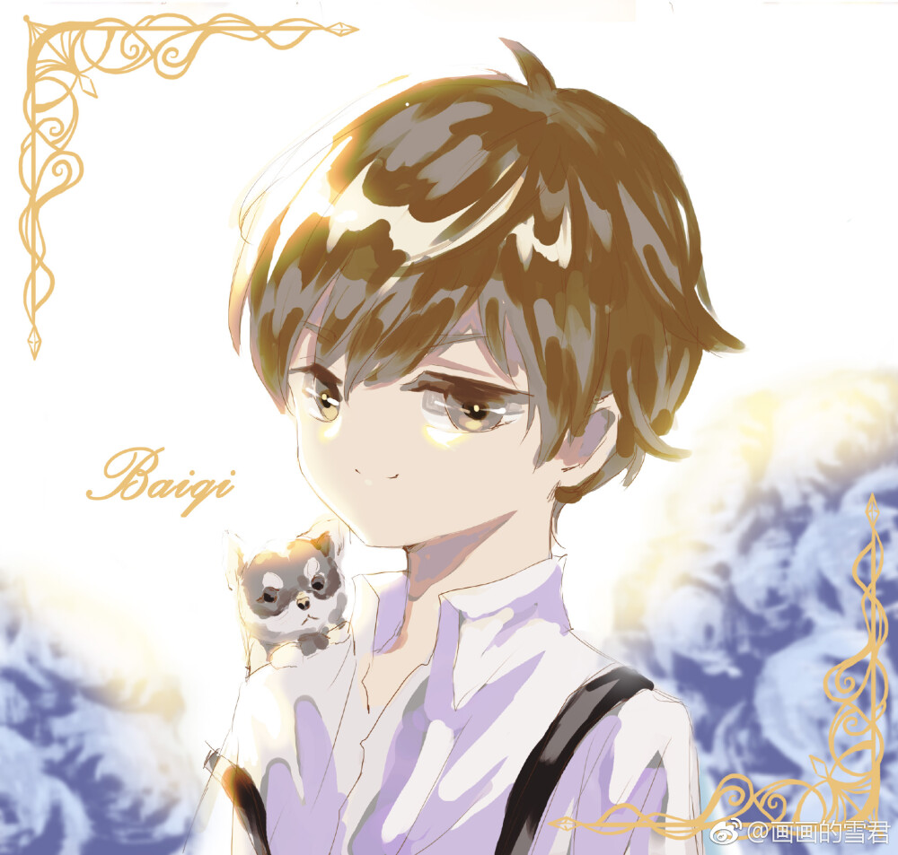 恋与制作人白起饭绘cr画画的雪君