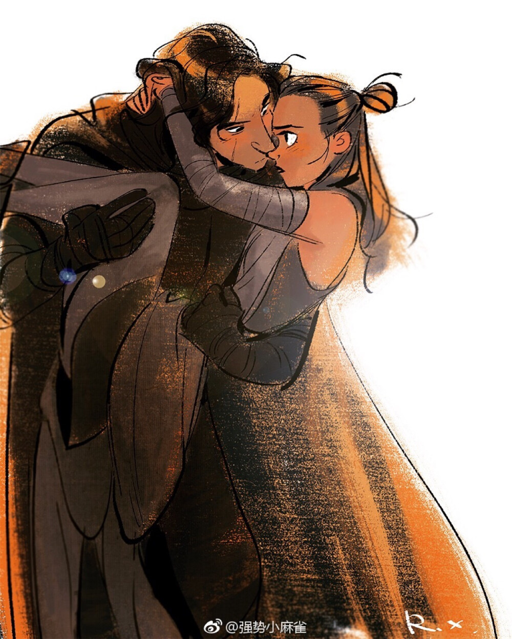 Reylo 画师微博：强势小麻雀