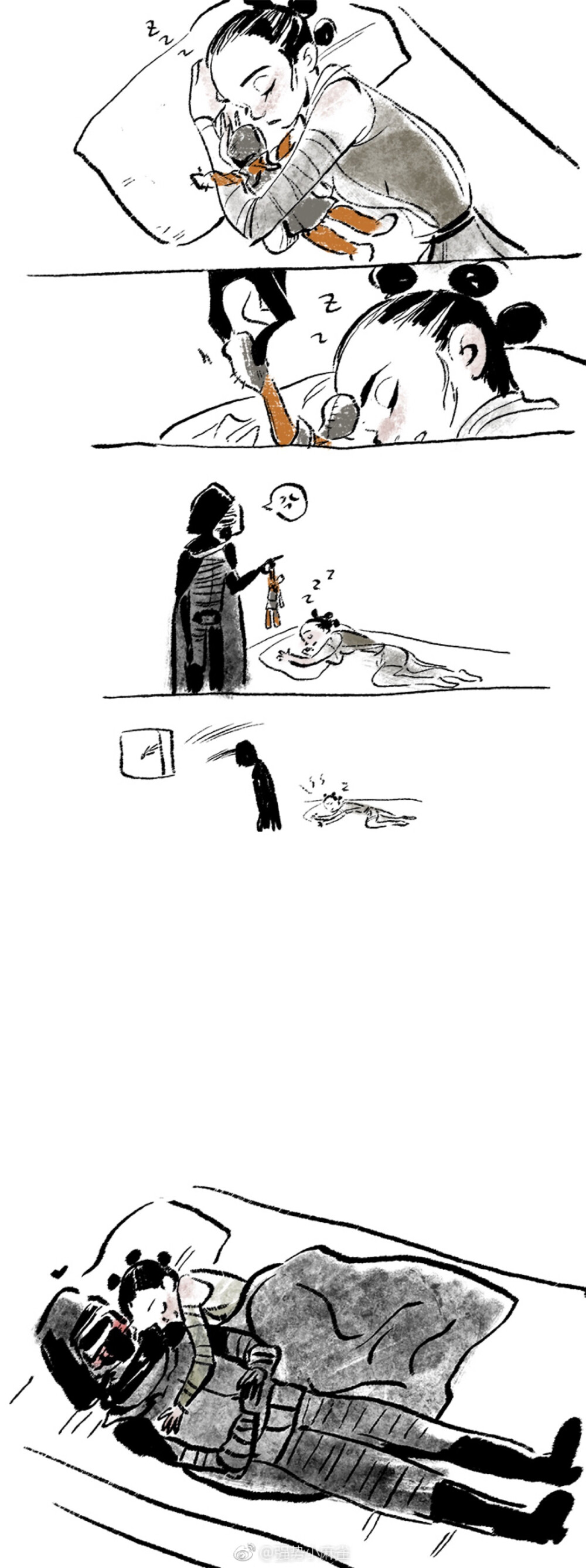 Reylo 画师微博：强势小麻雀