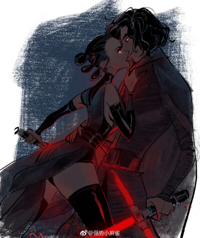 Reylo 画师微博：强势小麻雀